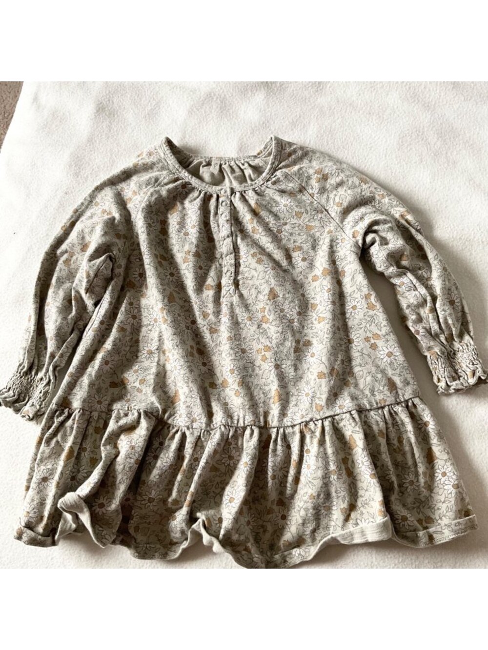 Rylee and Cru flowers cotton dress 4-5y